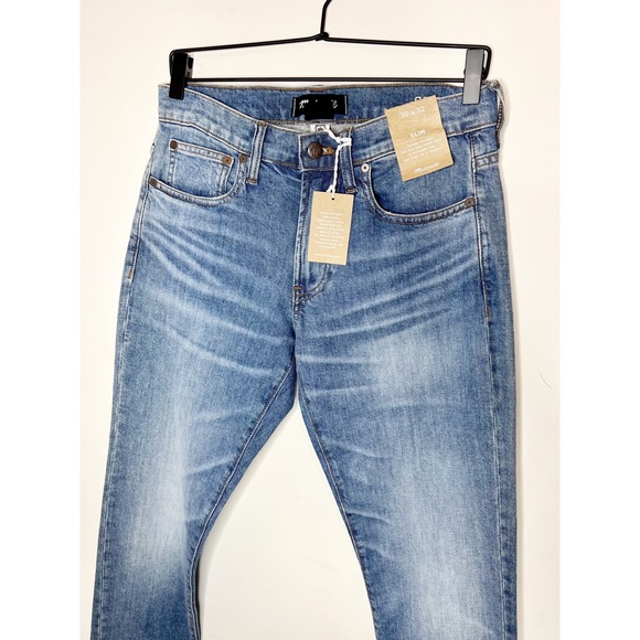 Madewell Mens Slim Everyday Flex Jeans Eco Edition Size 30x32 - Picture 5 of 9